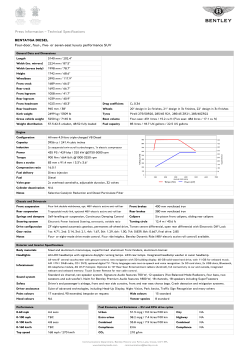 technical specifications