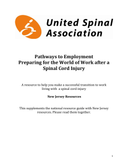 New Jersey Supplement PTE - National Spinal Cord Injury