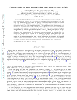 Collective modes and sound propagation in a p