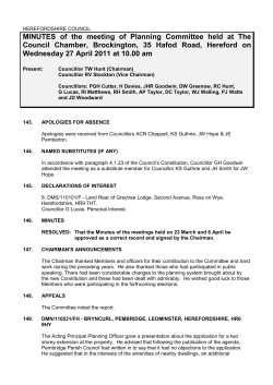 minutes pdf 111 kb - Herefordshire Council