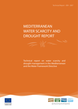 mediterranean water scarcity and drought report