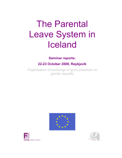 The Parental Leave System in Iceland