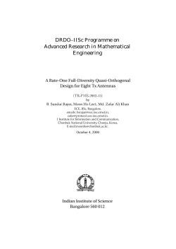 DRDO&ndash;IISc Programme on Advanced Research in Mathematical