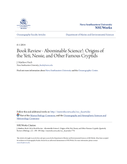 Book Review - Abominable Science!: Origins of the Yeti
