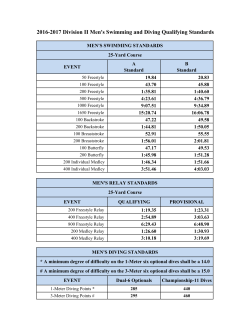 Division II Time Standards