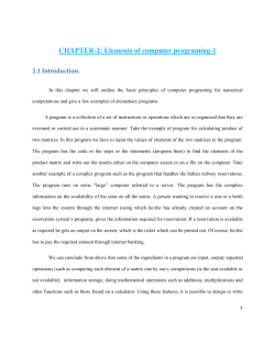 Programming 1