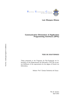 Luiz Marques Afonso Communicative Dimensions of Application