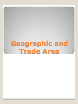 Geographic and Trade Area