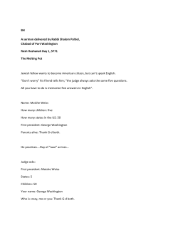 The Melting Pot - Chabad of Port Washington