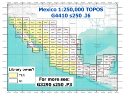 Mexico 1:250000 TOPOS G4410 s250 .I6 Library owns?