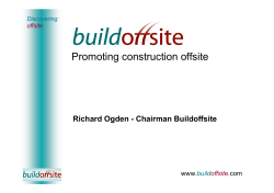 Promoting construction offsite