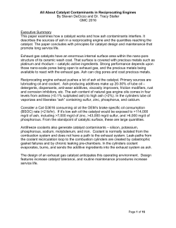 All About Catalyst Contaminants in Reciprocating