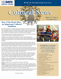 Day of the Dead Altar - an Important Cultural