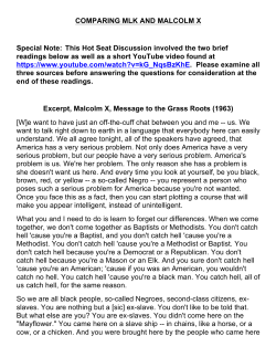 COMPARING MLK AND MALCOLM X (2016).