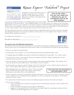 Roman Emperor Facebook - Mrs. Atta Rocks World History