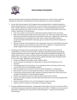 educational philosophy - Maryville Christian School