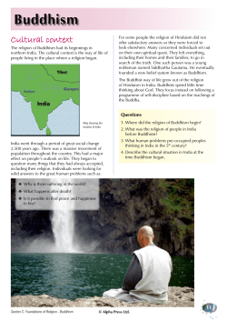 Buddhism - Religion for Living