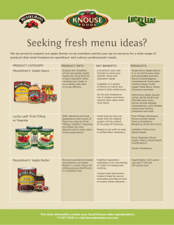 Full Line Product Sale Sheet