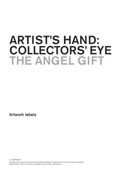 artist`s hand: collectors` eye the angel gift