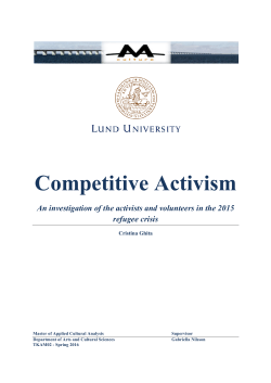 Competitive Activism - Lund University Publications
