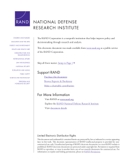 An Assessment of the Ability of the U.S. Department of Defense and
