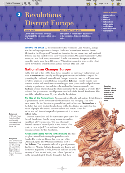 Revolutions Disrupt Europe