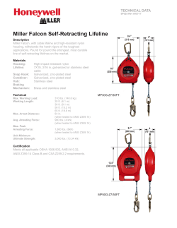 SP525 Cable Falcon Units Tech Data Sheet