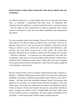 British Literature Today: What to Read after Julian Barnes, Martin