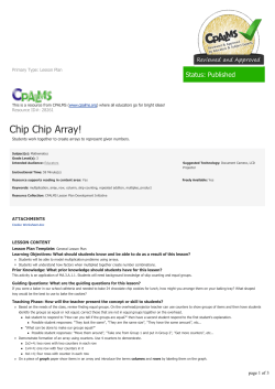 Chip Chip Array!