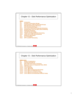 Disk Performance Optimization