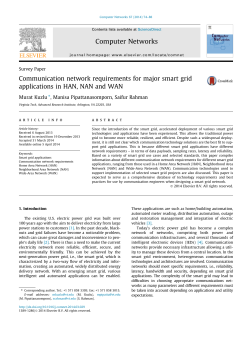 Communication network requirements for major