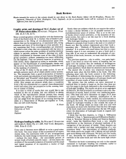 Hydrogen bonding in solids by WC Hamilton and JA