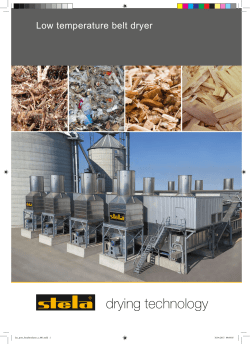 Prospect low-temperature belt dryer