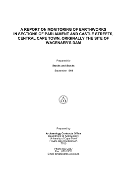 archaeological assessment of proposed road links between the