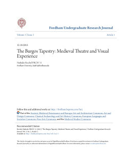 The Burgos Tapestry - DigitalResearch@Fordham