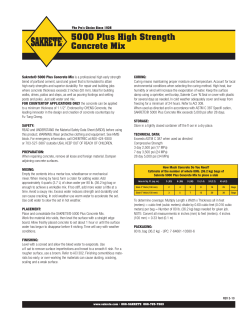 5000 Plus High Strength Concrete Mix