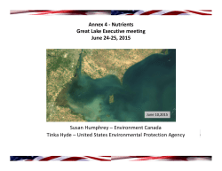 Annex 4 Nutrients Great Lakes Executive Meeting