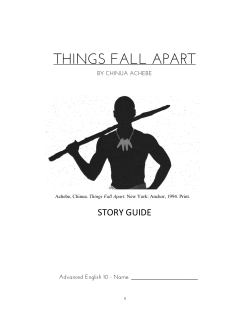 THINGS FALL APART