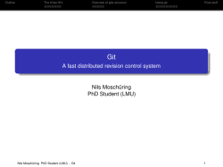 Git - A fast distributed revision control system