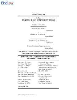 brief of amicus curiae fred korematsu in support of petitioners