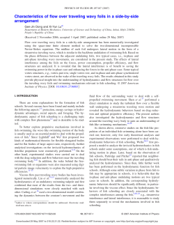 Characteristics of flow over traveling wavy foils in a side-by