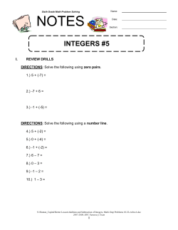 Sixth Grade Math Problem Solving