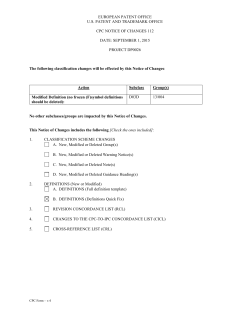CPC Notice of Changes 112-DP0026 (D03D)