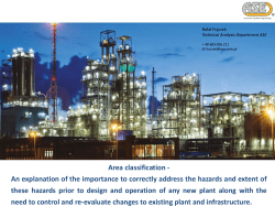 Area classification - An explanation of the importance to correctly