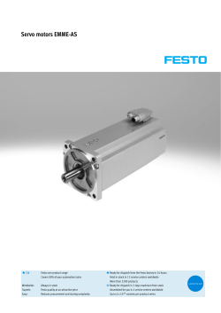 Servo motors EMME-AS