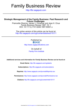Family Business Review