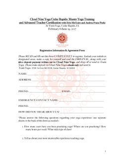 300 hr Master Yoga Teacher Training coming winter