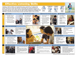 Effective Listening Skills