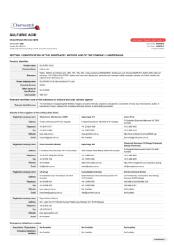 sulfuric acid - National Measurement Institute