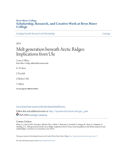 Melt generation beneath Arctic Ridges